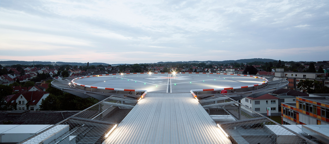 Hubschrauberlandeplatz Klinikum Lippe Frank Aussieker Architektur Fotografie