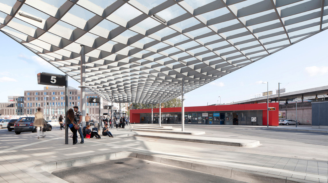 Zentraler Omnibusbahnhof Hannover Frank Aussieker Architektur Fotografie